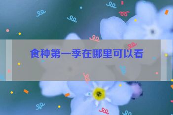 食种第一季在哪里可以看